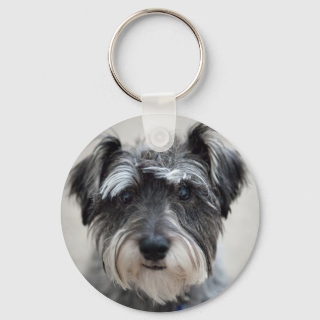 Schnauzer Dog Schlüsselanhänger (Vorderseite)