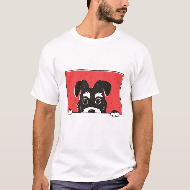 Schnauzer Dog T-Shirt (Vorderseite)