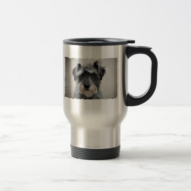 Schnauzer Dog Travel Mug Reisebecher (Rechts)