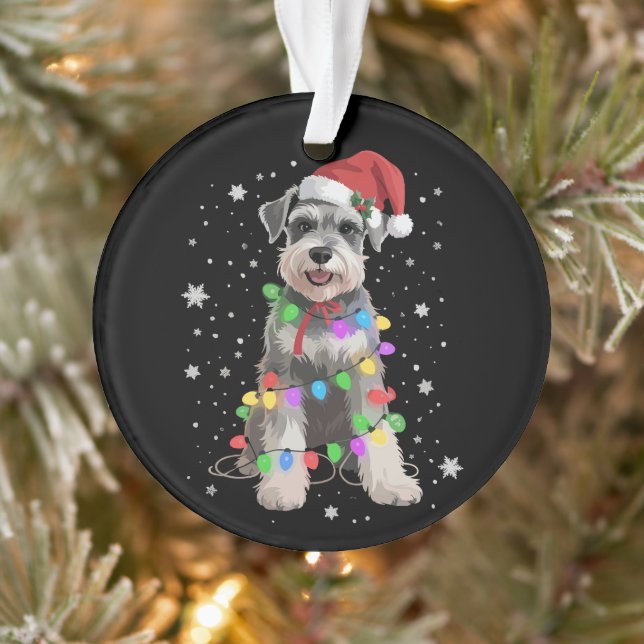 Schnauzer Dogs Tree Christmas Xmas Pet Animal Dog  Ornament (Baum)