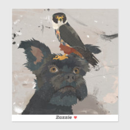 SCHNAUZER & FALKE AUFKLEBER