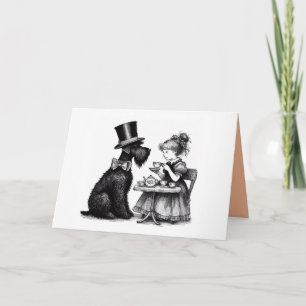 Schnauzer Faltkarte Karte