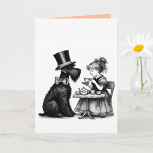 Schnauzer Faltkarte Karte