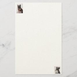 Schnauzer-Felt-Papier-Stationierung Briefpapier