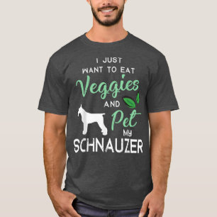 Schnauzer Funny Vegan Dog Lover Eigentümer Xmas Bi T-Shirt