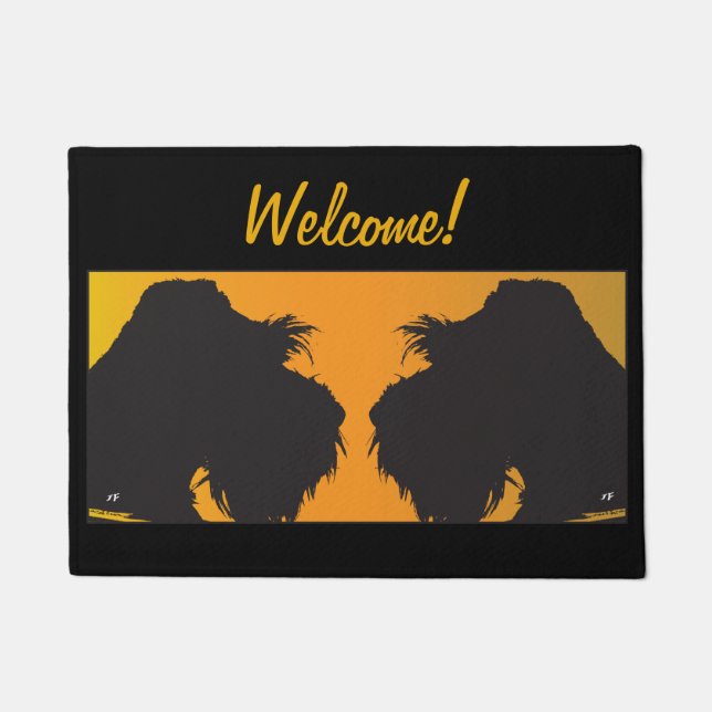 Schnauzer Fußmatte (Vorderseite)