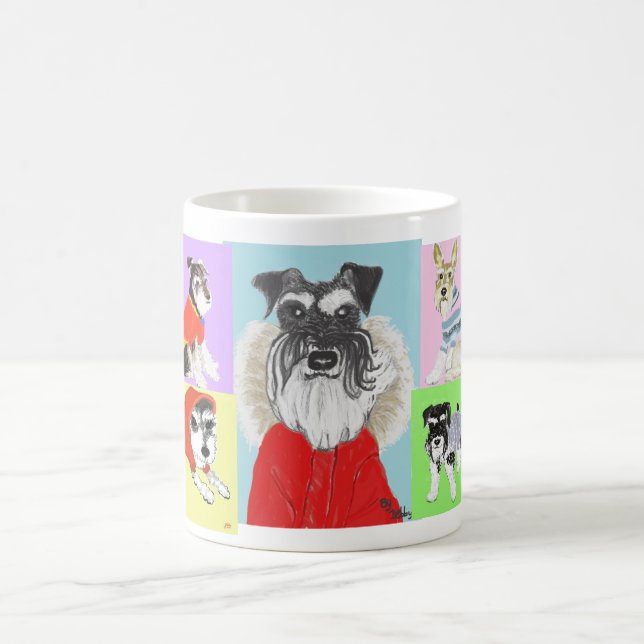 Schnauzer-Galerie-Tasse Kaffeetasse (Mittel)