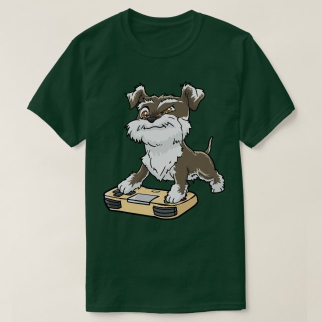 Schnauzer Gamepad Gaming Kawaii T-Shirt (Design vorne)