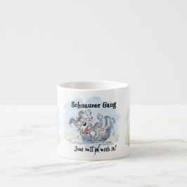 Schnauzer Gang Funny Espressotasse