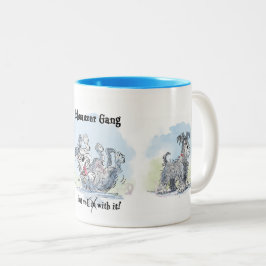 Schnauzer Gang Lustiger Kaffeebecher Zweifarbige Tasse