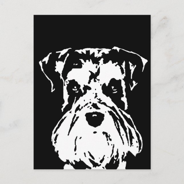 Schnauzer-Geschenke - Postkarte (Vorderseite)