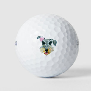 Schnauzer-Gesichtsausdruck Golfball