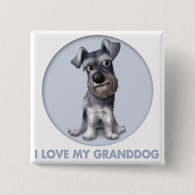 Schnauzer Granddog Button (Vorderseite)