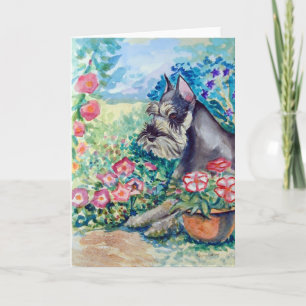 Schnauzer Grußkarten Karte