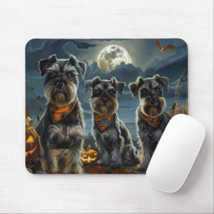 Schnauzer Halloween Spooky Mousepad