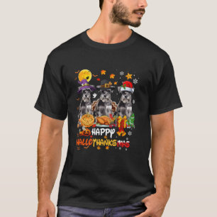 Schnauzer Happy Halloween Erntedank Merry C T-Shirt
