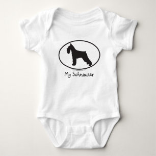 Schnauzer/Hund Baby Strampler