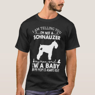 Schnauzer Hund für Frauen Mama Mama Baby Dog T-Shirt