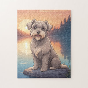 Schnauzer-Hund Puzzle
