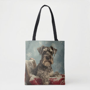 Schnauzer Hund Weihnachtsfestlich