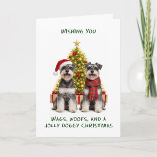 Schnauzer Hunde Weihnachten