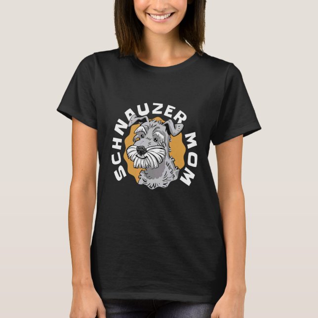 Schnauzer-Hundewelpen T-Shirt (Vorderseite)