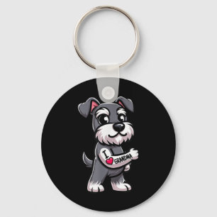 Schnauzer I Liebe Oma Funny Dog Tattoo Schlüsselanhänger
