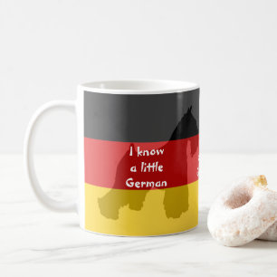 Schnauzer "ich weiß wenig deutsche" Kaffee-Tasse Tasse