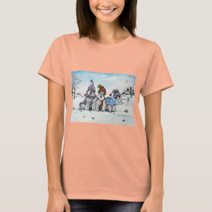 Schnauzer im Winter T-Shirt
