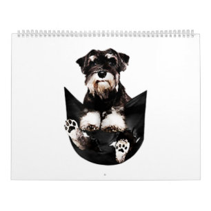 Schnauzer in meinem Pocket Niedlich Hund Liebhaber Kalender