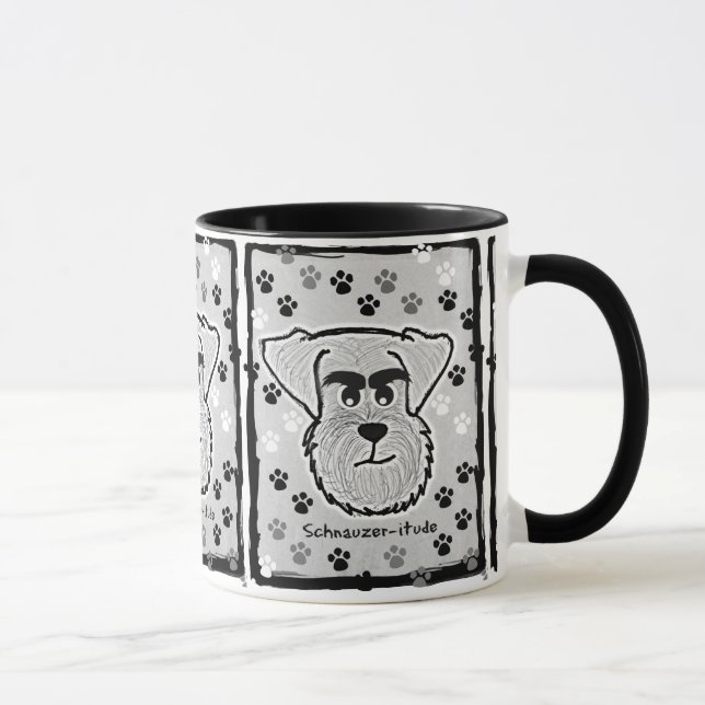 Schnauzer-Kaffee-Tasse Tasse (Rechts)