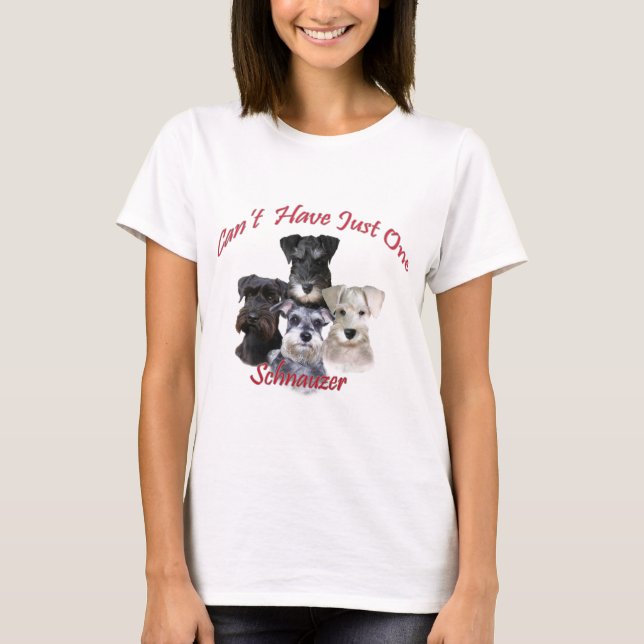 Schnauzer kann gerade ein Kleid nicht haben T-Shirt (Vorderseite)