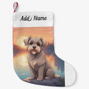 Schnauzer  kleiner weihnachtsstrumpf