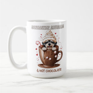 Schnauzer Kuscheln & Heiße Schokolade Kaffeetasse