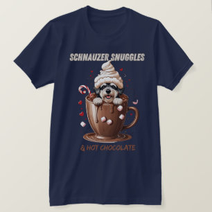 Schnauzer Kuscheltiere & Heiße Schokolade T-Shirt