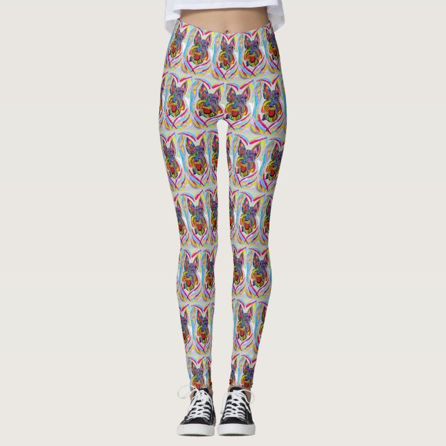 Schnauzer Leggings (Vorderseite)