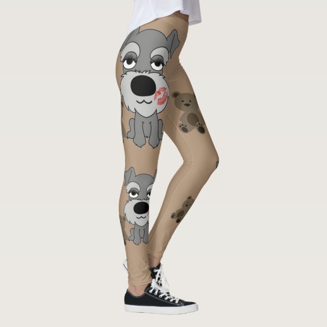 Schnauzer-Leggings Leggings (Rechts)