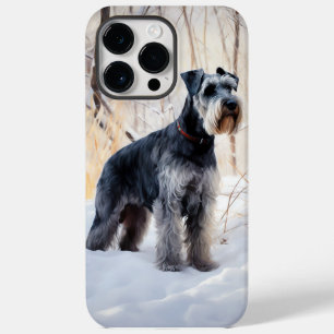 Schnauzer Let It Schnee Weihnachten Case-Mate iPhone 14 Pro Max Hülle