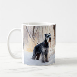 Schnauzer Let It Schnee Weihnachten Kaffeetasse