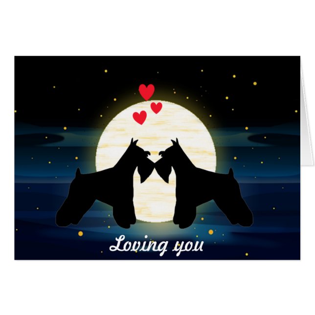 Schnauzer-Liebe (Vorderseite (Horizontal))