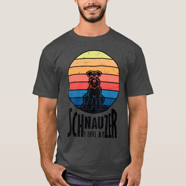 Schnauzer-Liebe Junge T-Shirt (Vorderseite)