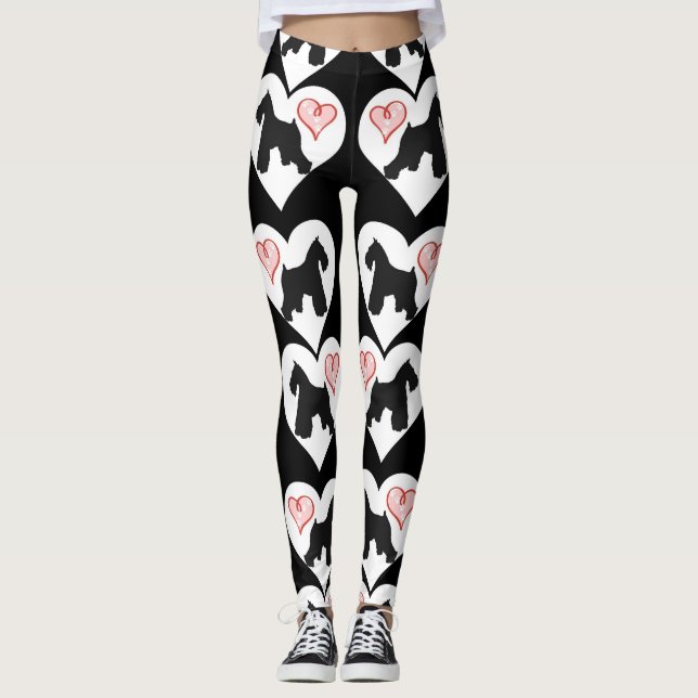 Schnauzer-Liebhaber-Leggings Leggings (Vorderseite)