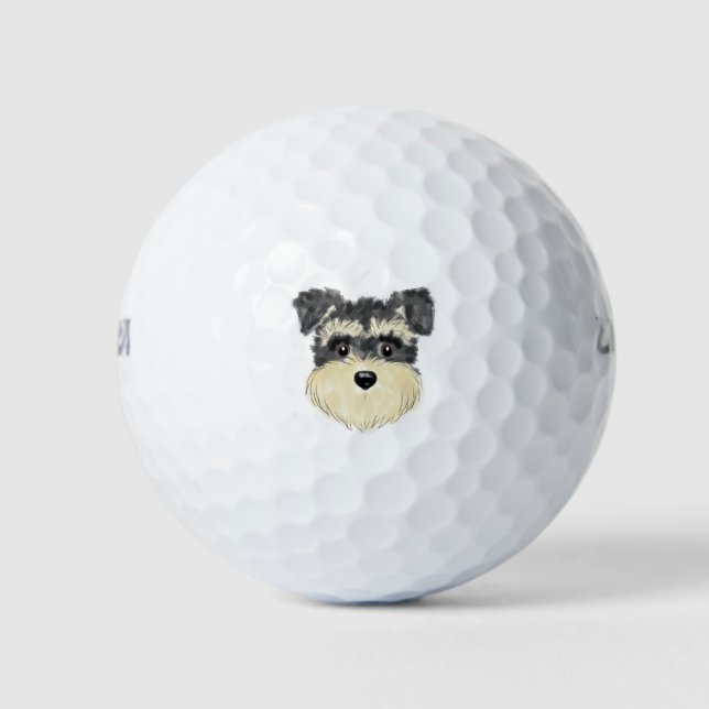 Schnauzer lover gifts golfball (Vorderseite)