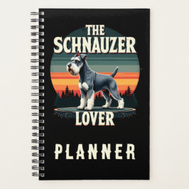 Schnauzer Lover - Retro Dog Design Planer