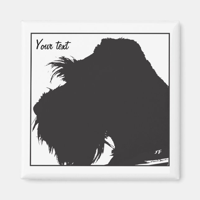 Schnauzer Magnet (Vorne)