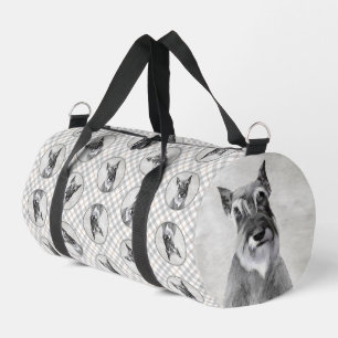 Schnauzer Malerei Riesenkroppe Original Dog Art Duffle Bag
