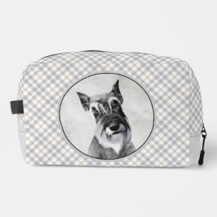 Schnauzer Malerei Riesenkroppe Original Dog Art Waschbeutel