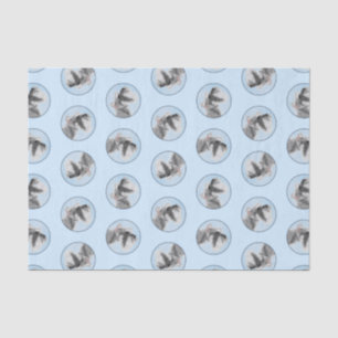 Schnauzer Malerei Riesenkulptur Hundkunst Seidenpapier