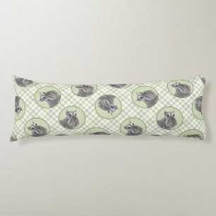 Schnauzer Malerei Riesenkulptur Hundkunst Seitenschläferkissen