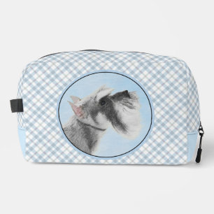 Schnauzer Malerei Riesenkulptur Hundkunst Waschbeutel